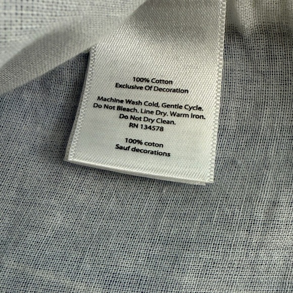 Vineyard Vines Blue Striped Embroidered Mini Shift Dress Large Sleeveless - Picture 6 of 12